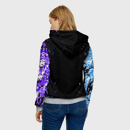 Женская толстовка OVERLORD оверлорд neon НЕОН / 3D-Меланж – фото 4