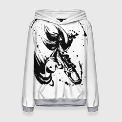 Толстовка-худи женская SONIC BLACK СОНИК, цвет: 3D-меланж