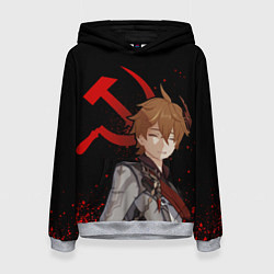 Женская толстовка ТАРТАЛЬЯ СНЕЖНАЯ ЧЕРНЫЙ