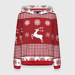 Женская толстовка Узор с оленями