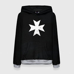 Женская толстовка Черные Храмовники раскраска доспеха