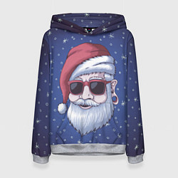 Толстовка-худи женская САНТА ХИПСТЕР SANTA HIPSTER, цвет: 3D-меланж