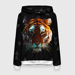 Женская толстовка Тигр стиль Low poly