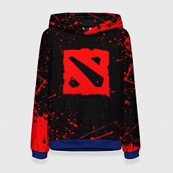 Женская толстовка DOTA 2 БРЫЗГИ КРАСОК ДОТА 2 ЛОГО