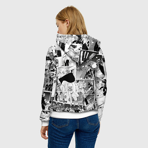 Женская толстовка Токийские мстители манга / 3D-Белый – фото 4
