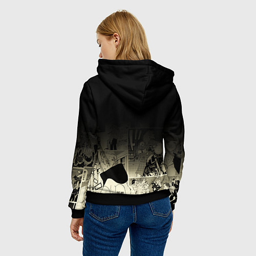 Женская толстовка Токийские мстители: Майки на мотоцикле / 3D-Черный – фото 4