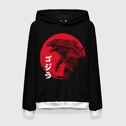 Женская толстовка ГОДЗИЛА, ИЕРОГЛИФЫ