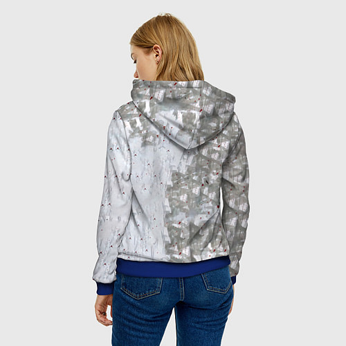 Женская толстовка LP Underground 3 0 - Linkin Park / 3D-Синий – фото 4