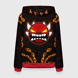 Женская толстовка Geometry Dash: Fire Chains