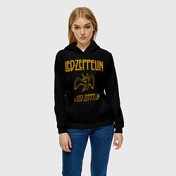 Толстовка-худи женская Led Zeppelin x Led Zeppelin, цвет: 3D-черный — фото 2