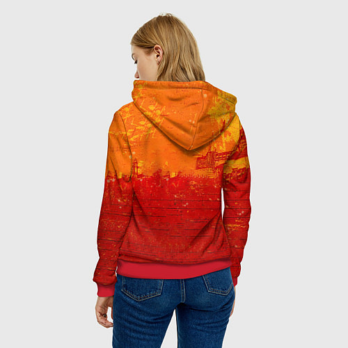 Женская толстовка Linkin Park - Underground 4 0 / 3D-Красный – фото 4