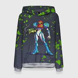 Женская толстовка Green Blood Metroid Dread