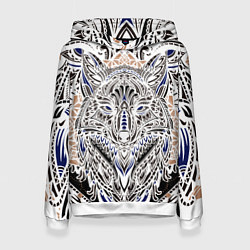 Женская толстовка БЕЛАЯ ЭТНИЧЕСКА ЛИСА WHITE FOX