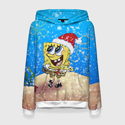 Женская толстовка НОВОГОДНИЙ ГУБКА БОБ КВАДРАТНЫЕ ШТАНЫ