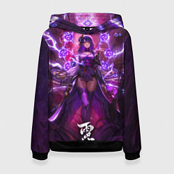 Женская толстовка Shogun raiden рассекающая молнию геншин