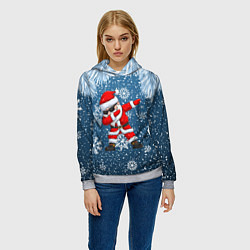 Толстовка-худи женская DAB SANTA WINTER, цвет: 3D-меланж — фото 2