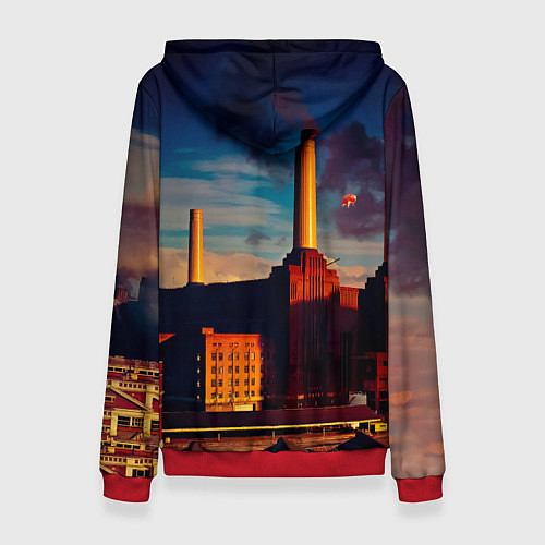 Женская толстовка Animals - Pink Floyd / 3D-Красный – фото 2