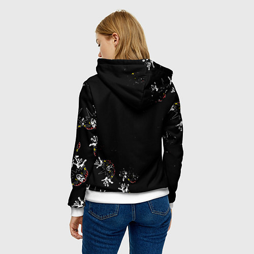 Женская толстовка КОРОЛЬ И ШУТ, ГЕРОИ И ЗЛОДЕИ! / 3D-Белый – фото 4