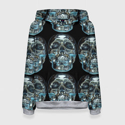 Женская толстовка Skulls pattern 2028