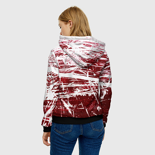 Женская толстовка CRAZY RED / 3D-Черный – фото 4
