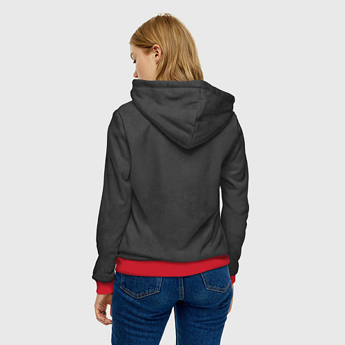 Женская толстовка Flowers Adele / 3D-Красный – фото 4