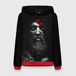 Женская толстовка ЛИЦО КРАТОСА, БОГ ВОЙНЫ GOD OF WAR