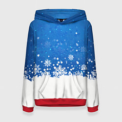 Женская толстовка Снежинки - С Новым Годом