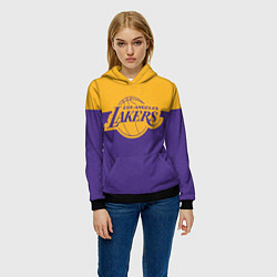 Толстовка-худи женская LAKERS LINE HEXAGON SPORT, цвет: 3D-черный — фото 2