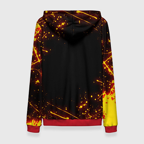 Женская толстовка DOTA 2 FIRE LOGO ДОТА 2 ОГНЕННЫЙ ЛОГО / 3D-Красный – фото 2