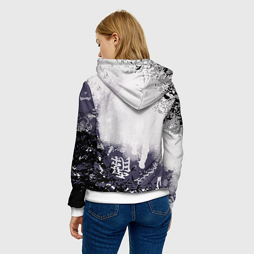Женская толстовка Токийские мстители - Подтёки красок / 3D-Белый – фото 4