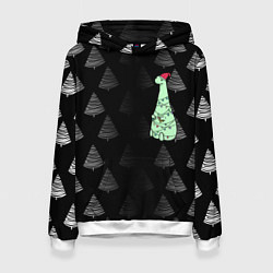 Женская толстовка ДИНОЗАВРИК В СТИЛЕ НОВОГО ГОДА