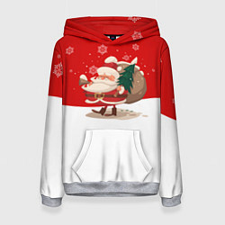 Женская толстовка Новогодний санта New Years Santa