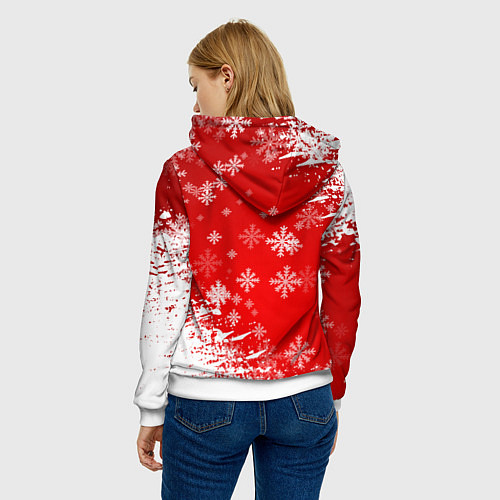 Женская толстовка Free Fire - Новогодний / 3D-Белый – фото 4