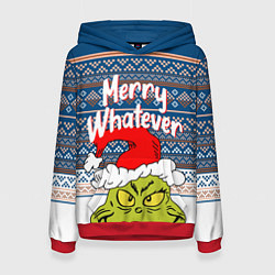 Женская толстовка MERRY WHATEVER GRINCH