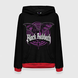 Толстовка-худи женская Black Sabbat Bat, цвет: 3D-красный