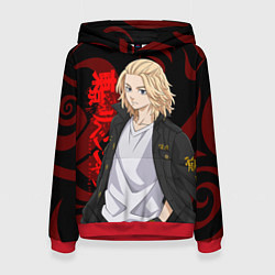 Женская толстовка МАЙКИ МАНДЗИРО САНО КРАСНЫЙ ОРНАМЕНТ