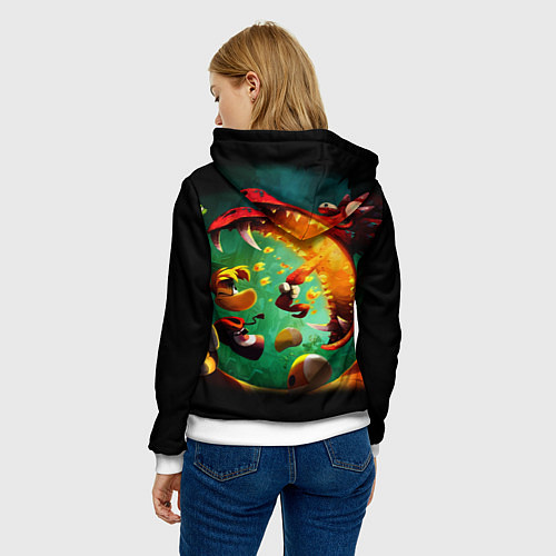 Женская толстовка Rayman Legend / 3D-Белый – фото 4