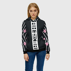 Толстовка-худи женская ЧЕРНЫЕ ДРАКОНЫ BLACK DRAGON, цвет: 3D-черный — фото 2