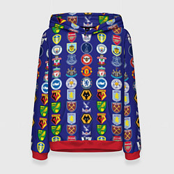 Женская толстовка Футбольные клубы Английской Премьер Лиги