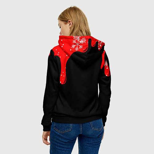 Женская толстовка НОВОГОДНИЙ S T A L K E R 2 / 3D-Черный – фото 4