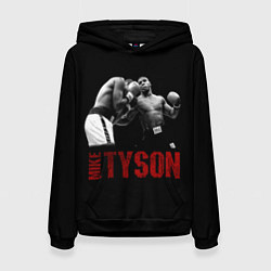 Толстовка-худи женская Майк Тайсон Mike Tyson, цвет: 3D-черный
