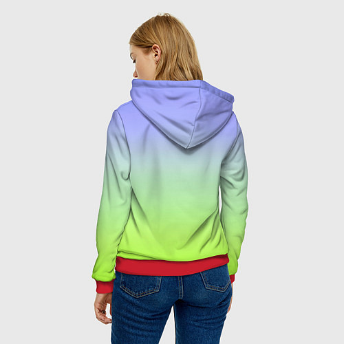 Женская толстовка Чего надо?02 / 3D-Красный – фото 4