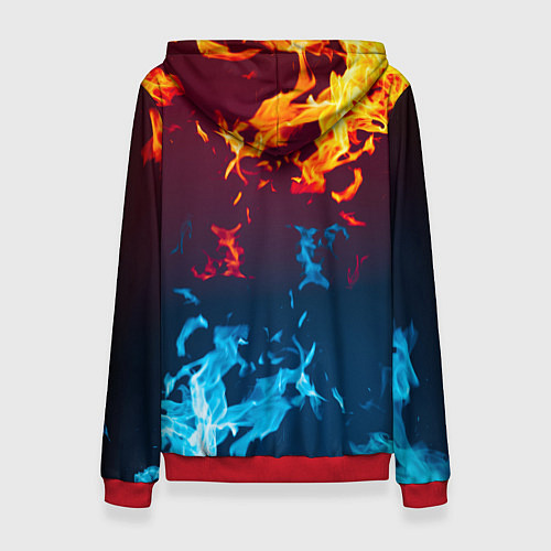 Женская толстовка Unreal Огонь / 3D-Красный – фото 2
