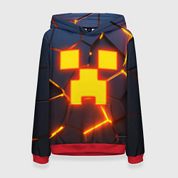 Женская толстовка ОГНЕННЫЙ КРИПЕР 3D ПЛИТЫ FIRE CREEPER