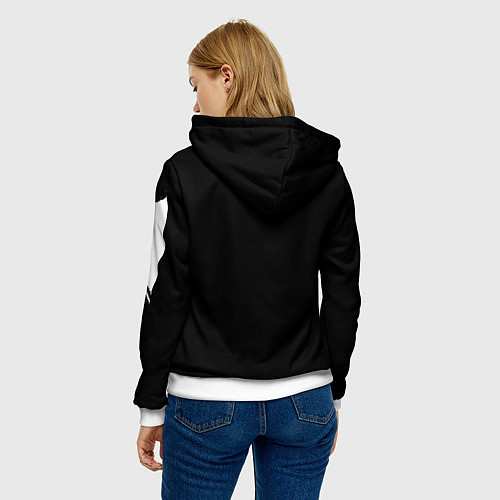 Женская толстовка DEMON ZXC / 3D-Белый – фото 4
