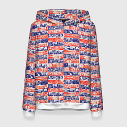 Женская толстовка СССР хроника паттерн