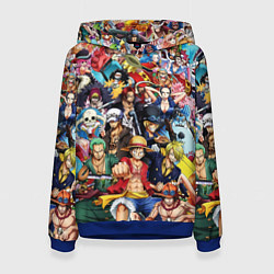 Женская толстовка ВСЕ ГЕРОИ АНИМЕ ВАН ПИС ALL HEROES ONE PIECE