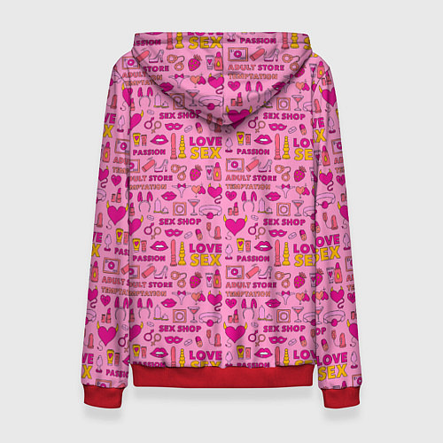Женская толстовка Секс-Шоп / 3D-Красный – фото 2