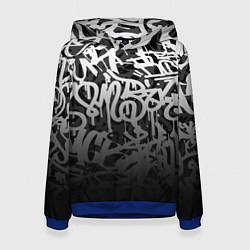 Женская толстовка GRAFFITI WHITE TAGS ГРАФФИТИ