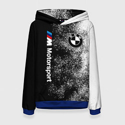 Женская толстовка БМВ Черно-белый логотип